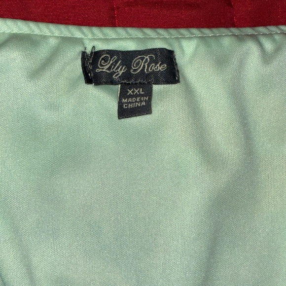 Lily Rose Mint Green Floral Dress XXL - Picture 6 of 8